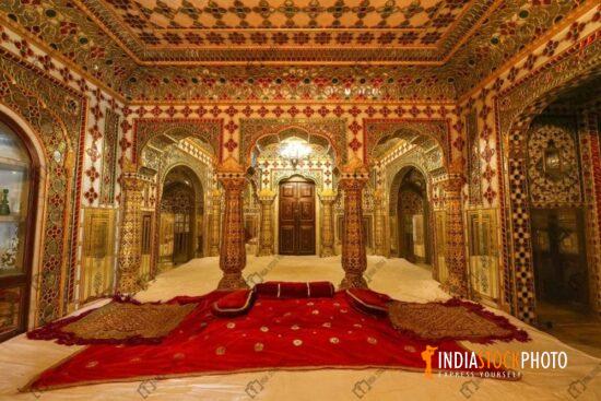 City Palace Jaipur royal room known as the Shobha Niwas at Jaipur Rajasthan
