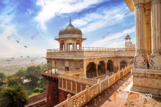 Agra Fort medieval architecture Musamman Burj dome