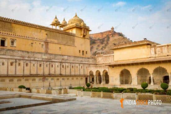 Amber Fort medieval inner royal palace compound at Jaipur
