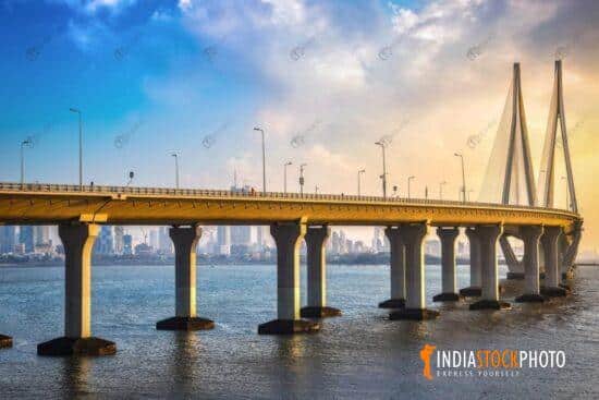 Bandra-Worli Sea link cable stayed bridge at Mumbai