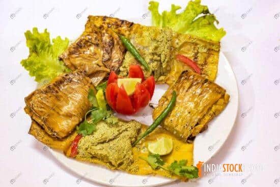Bengali fish cuisine prepared from Bhetki fish