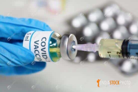 Injection syringe with medicinal drug vaccine for treating Coronavirus