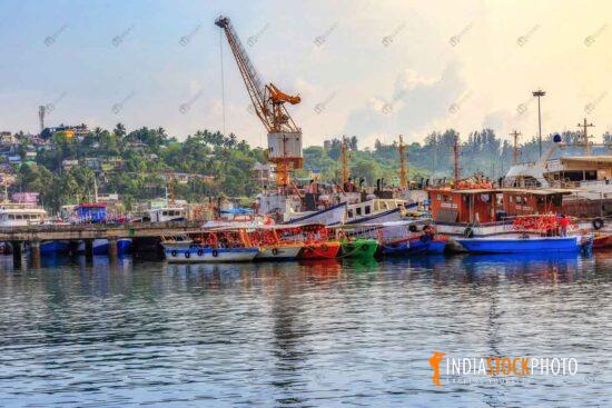 Port Blair dock harbor area at Andaman Islands