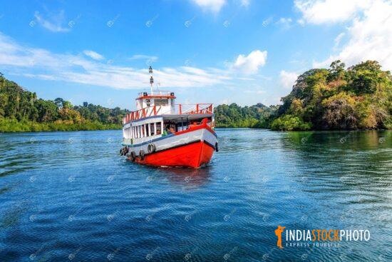 Tourist speed boat at Andaman sea near Jolly Buoy island