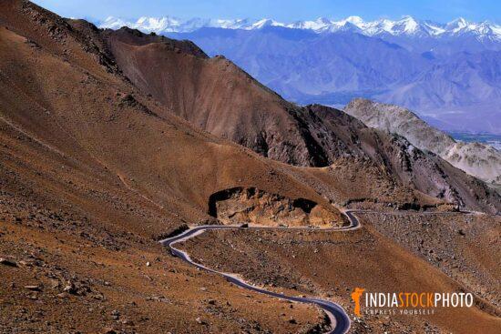 Ladakh mountain road with Himalayan landscape