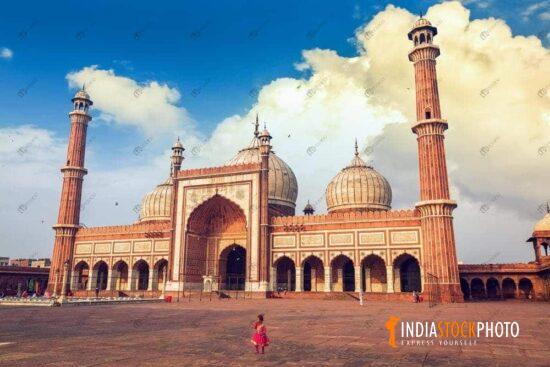 Historic Jama Masjid mosque at Delhi