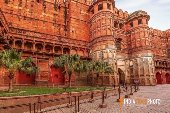 Agra Fort medieval red sandstone architecture