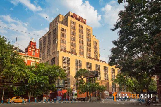 Reserve Bank of India building with city road at Kolkata