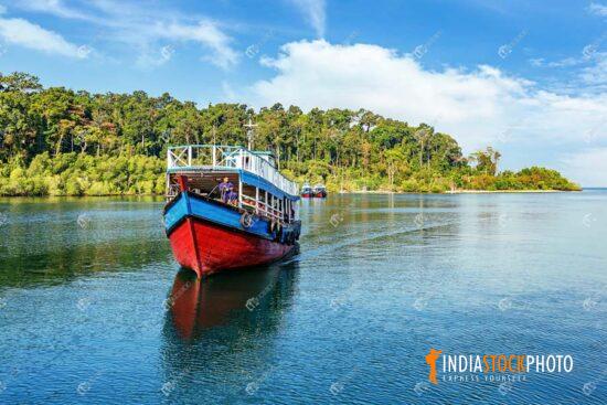 Tourist speed boat for sightseeing at Andaman sea
