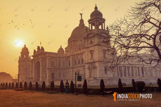 Victoria Memorial historic monument Kolkata at sunrise