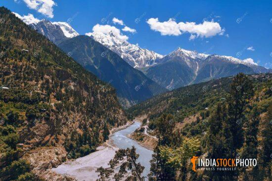 Bapsa Himalayan river valley Sangla at Himachal Pradesh
