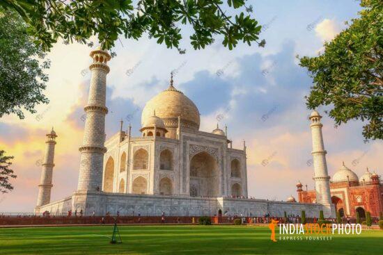 Iconic Taj Mahal Agra historic monument at Agra India