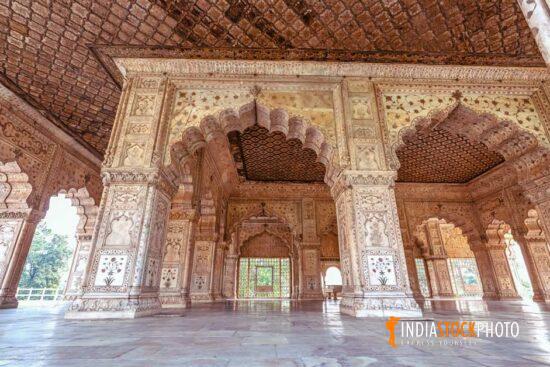 Red Fort Delhi interior medieval white marble architecture