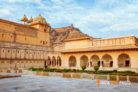 Amer Fort Jaipur Rajasthan interior view of royal palace