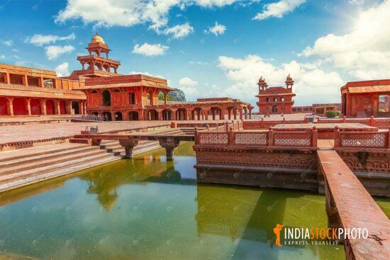 Fatehpur Sikri Anup Talao ancient city architecture at Agra