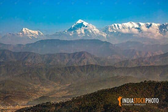 Majestic Garhwal Himalaya mountain range from Kausani Uttarakhand