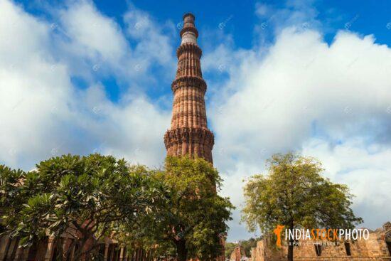 Historic Qutub Minar monument at old Delhi