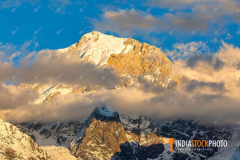 Kailash Himalaya snow peaks at sunset at Kalpa Himachal Pradesh