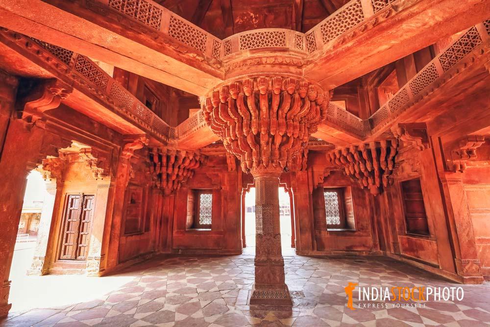 Fatehpur Sikri Diwan-i-Aam red sandstone architecture at Agra India