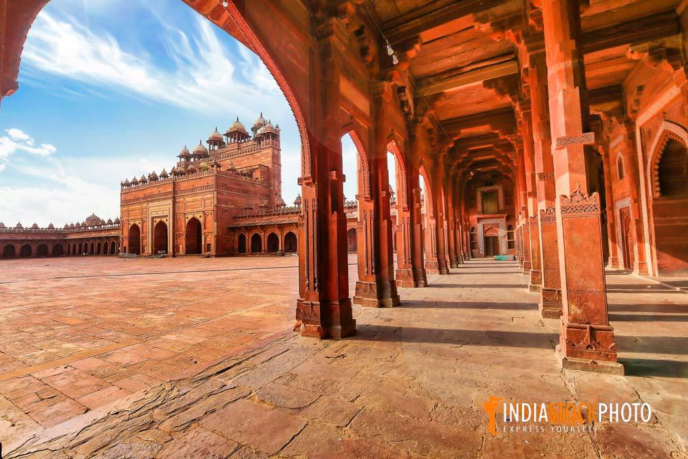 Fatehpur Sikri medieval architecture with view of Buland Darwaza