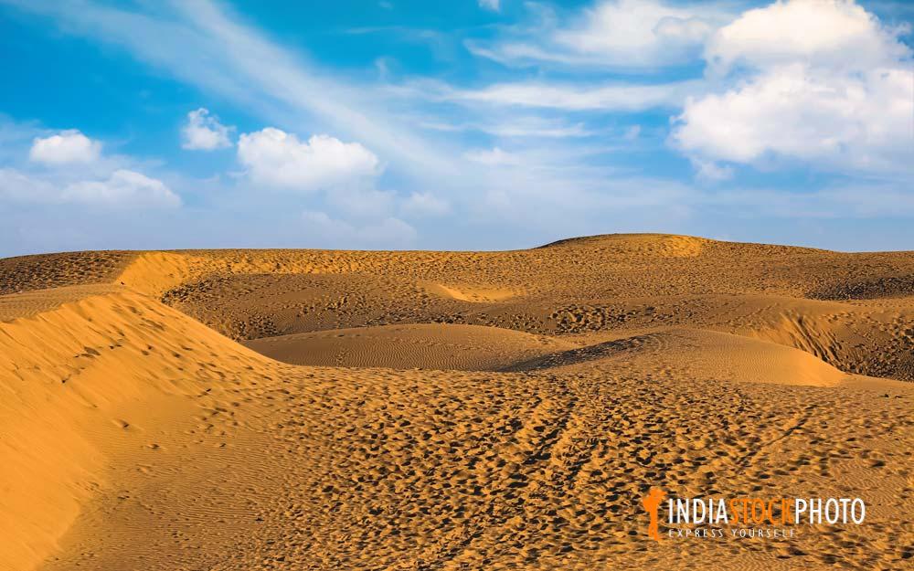 Great Thar desert at Jaisalmer Rajasthan India